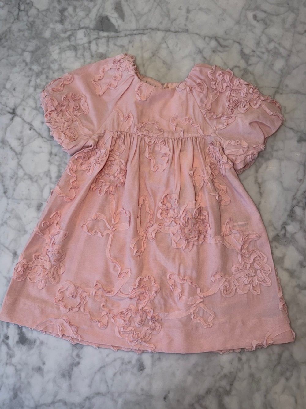 NWT Zara Pink Ruffle Floral Dress 2Y